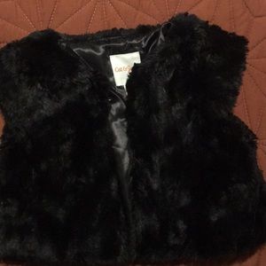 Faux fur vest